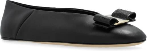 Salvatore Ferragamo Vanna Ballerina Flats Black Dames