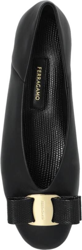 Salvatore Ferragamo Vanna Ballerina Flats Black Dames