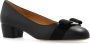 Salvatore Ferragamo Zwarte Leren Strik Detail Hak Pumps Black Dames - Thumbnail 6