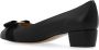 Salvatore Ferragamo Zwarte Leren Strik Detail Hak Pumps Black Dames - Thumbnail 7