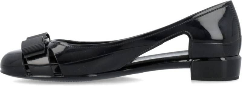 Salvatore Ferragamo Jelly Ballet Flats Black Dames