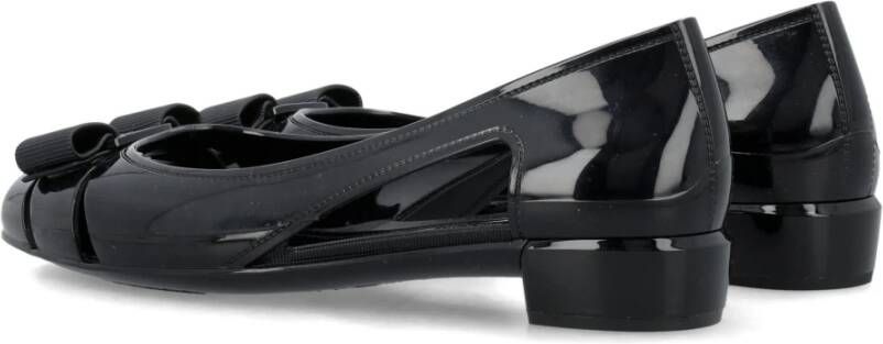 Salvatore Ferragamo Jelly Ballet Flats Black Dames