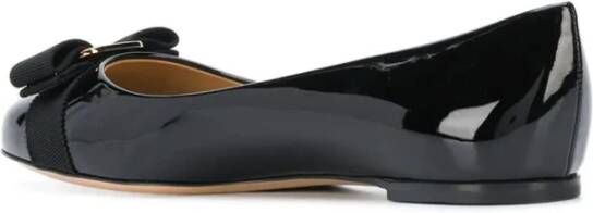 Salvatore Ferragamo Varina Zwarte Ballet Flats Black Dames