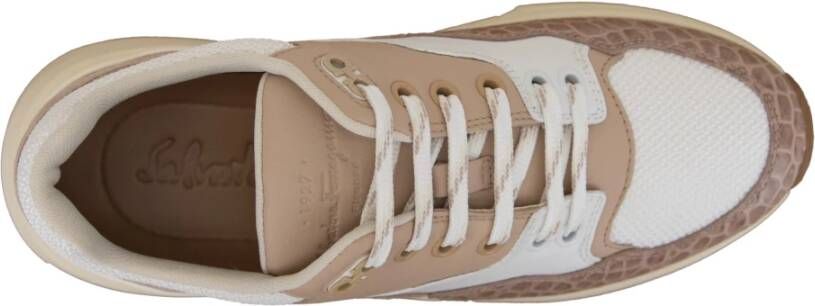 Salvatore Ferragamo Veterschoenen Dames Leer Suède Beige Dames