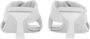 Salvatore Ferragamo Witte Lamsvacht Crossover-Strap Muiltjes White Dames - Thumbnail 2