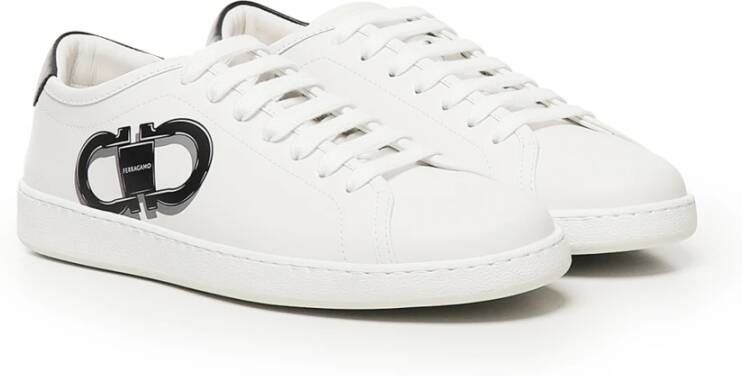 Salvatore Ferragamo Witte Sneaker voor Mannen en Vrouwen White Heren