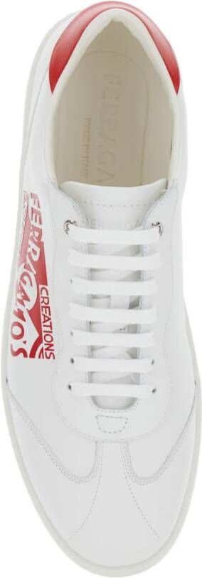 Salvatore Ferragamo Witte Sneakers Achille Venna White Heren