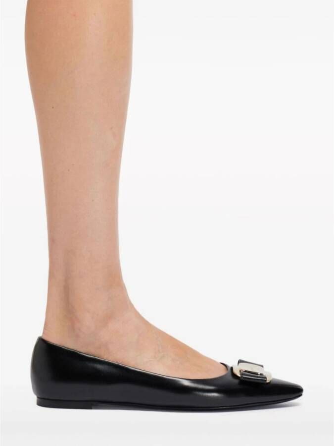 Salvatore Ferragamo Zwarte Ballerina Schoenen voor Vrouwen Black Dames