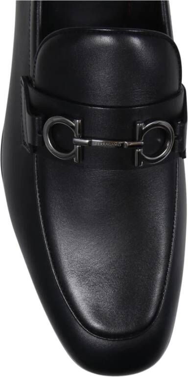 Salvatore Ferragamo Zwarte Balty Loafer Schoenen Black Heren