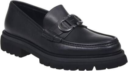 Salvatore Ferragamo Zwarte Cocoon Loafer Schoenen Black Heren