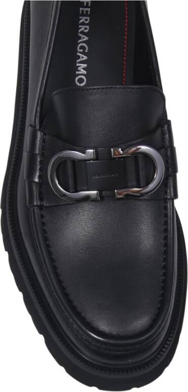 Salvatore Ferragamo Zwarte Cocoon Loafer Schoenen Black Heren