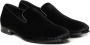 Salvatore Ferragamo Zwarte fluwelen loafers lage hak Italië Black Heren - Thumbnail 2