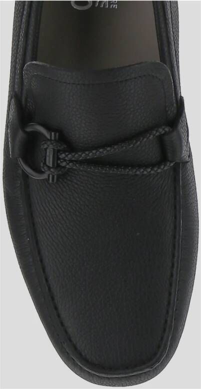 Salvatore Ferragamo Zwarte Front 4 Mocassins Black Heren