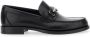 Salvatore Ferragamo Zwarte Gancini Loafers in Leer Black Heren - Thumbnail 4