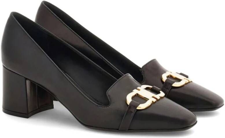 Salvatore Ferragamo Zwarte Gancini Pumps Black Dames