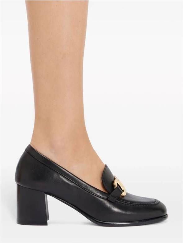 Salvatore Ferragamo Zwarte Gancini Pumps met Gouden Accenten Black Dames