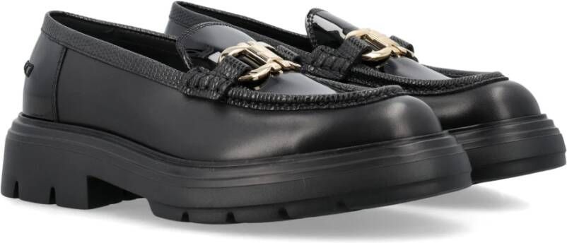 Salvatore Ferragamo Zwarte Gesloten Loafers Black Dames