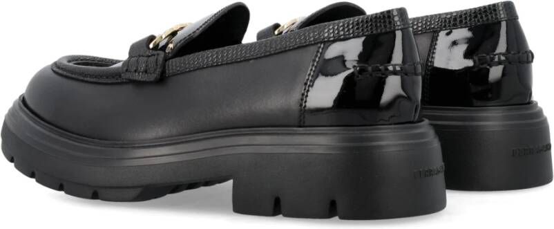 Salvatore Ferragamo Zwarte Gesloten Loafers Black Dames