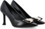 Salvatore Ferragamo Zwarte Gesloten Teen Pumps Schoenen Black Dames - Thumbnail 2