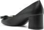 Salvatore Ferragamo Zwarte Hak Pumps met Strik Detail Black Dames - Thumbnail 4