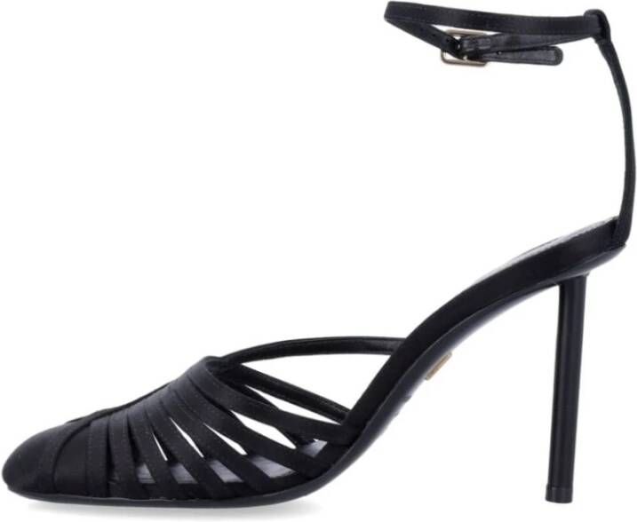 Salvatore Ferragamo Zwarte Hak Slingback Stiletto Schoen Black Dames