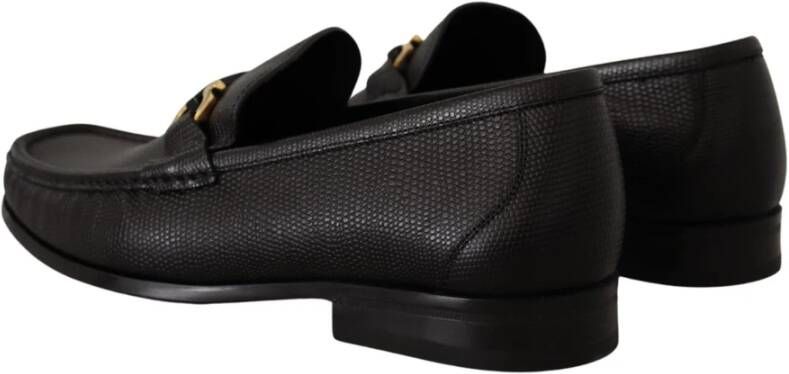 Salvatore Ferragamo Zwarte Kalfsleren Grandioso2 Herenschoenen Black Heren