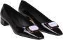 Salvatore Ferragamo Zwarte Lakleren Ballerina Pumps Black Dames - Thumbnail 8