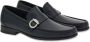 Salvatore Ferragamo Zwarte Leren Band Loafers Black Heren - Thumbnail 2