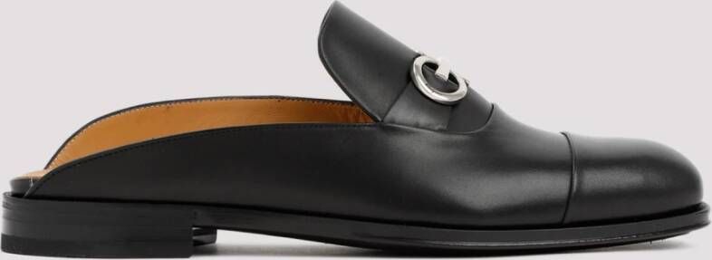 Salvatore Ferragamo Zwarte Leren Enkellaarzen Black Heren