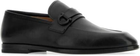 Salvatore Ferragamo Zwarte leren Florio loafers Black Heren