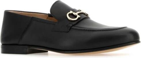 Salvatore Ferragamo Zwarte leren Gin loafers Black Heren