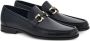 Salvatore Ferragamo Zwarte leren instapper met Gancini-detail Black Heren - Thumbnail 2