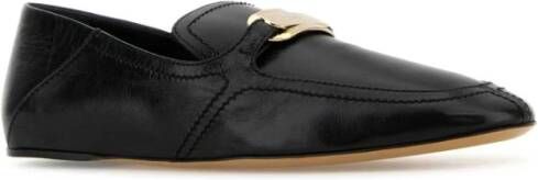 Salvatore Ferragamo Zwarte Leren Loafers Black Dames