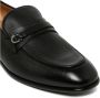 Salvatore Ferragamo Zwarte Leren Loafers Slip On Stijl Black Heren - Thumbnail 4