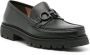 Salvatore Ferragamo Zwarte Leren Platte Schoenen Gancini Black Heren - Thumbnail 2