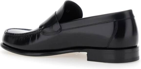 Salvatore Ferragamo Zwarte loafers met Gancini-detail Black Heren