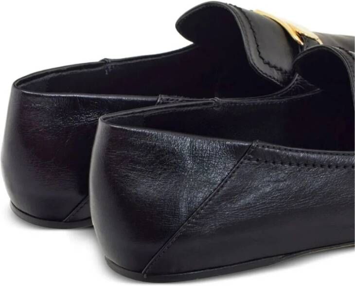 Salvatore Ferragamo Zwarte Mocassin Schoenen voor Mannen Black Dames