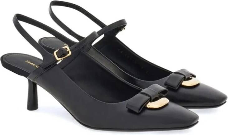 Salvatore Ferragamo Zwarte Ophelia Stijlvolle Modieuze Handtas Black Dames