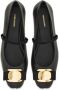 Salvatore Ferragamo Zwarte Platte Ballerina Schoenen Black Dames - Thumbnail 2