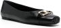 Salvatore Ferragamo Zwarte platte balletflats Gancini gesp Black Dames - Thumbnail 2