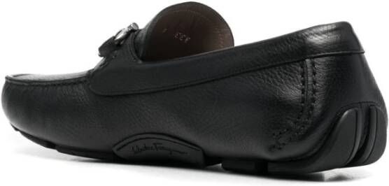 Salvatore Ferragamo Zwarte Platte Instaploafers Black Heren