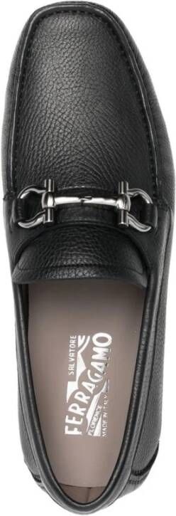 Salvatore Ferragamo Zwarte Platte Instaploafers Black Heren