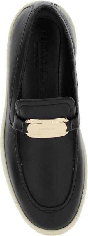 Salvatore Ferragamo Zwarte platte schoenen Crio Black Dames