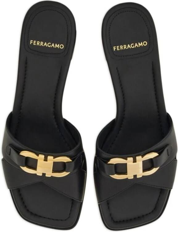 Salvatore Ferragamo Zwarte Sandaal Black Dames