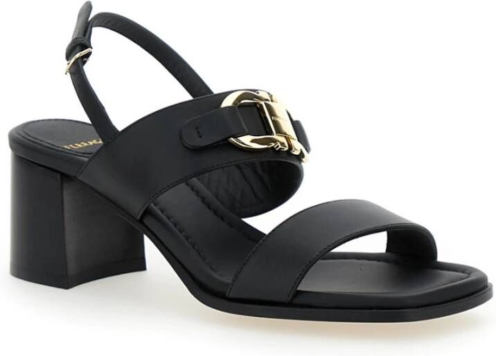 Salvatore Ferragamo Zwarte Sandalen LOW 55 Black Dames