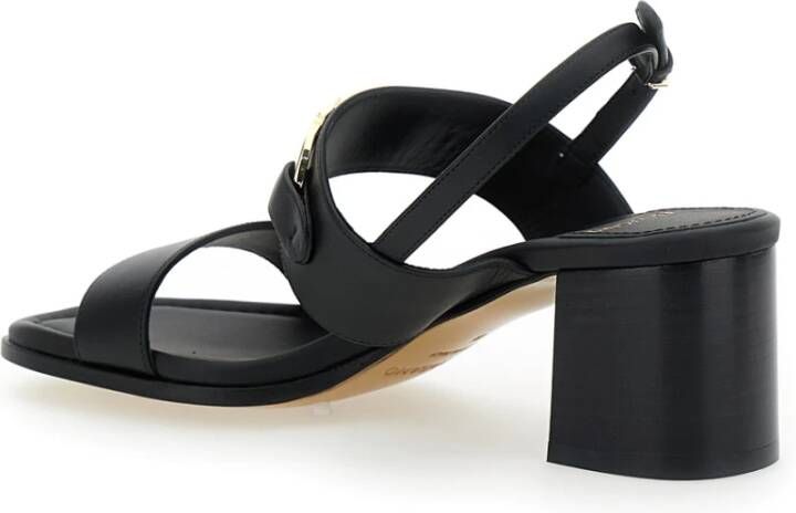 Salvatore Ferragamo Zwarte Sandalen LOW 55 Black Dames