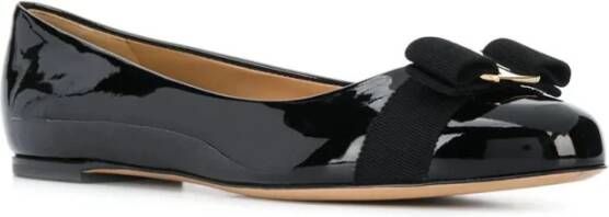 Salvatore Ferragamo Zwarte Varina Ballet Flats Black Dames