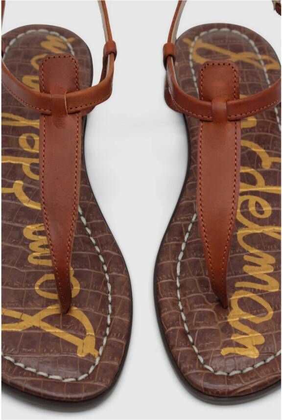 Sam Edelman Flat Sandals Brown Dames