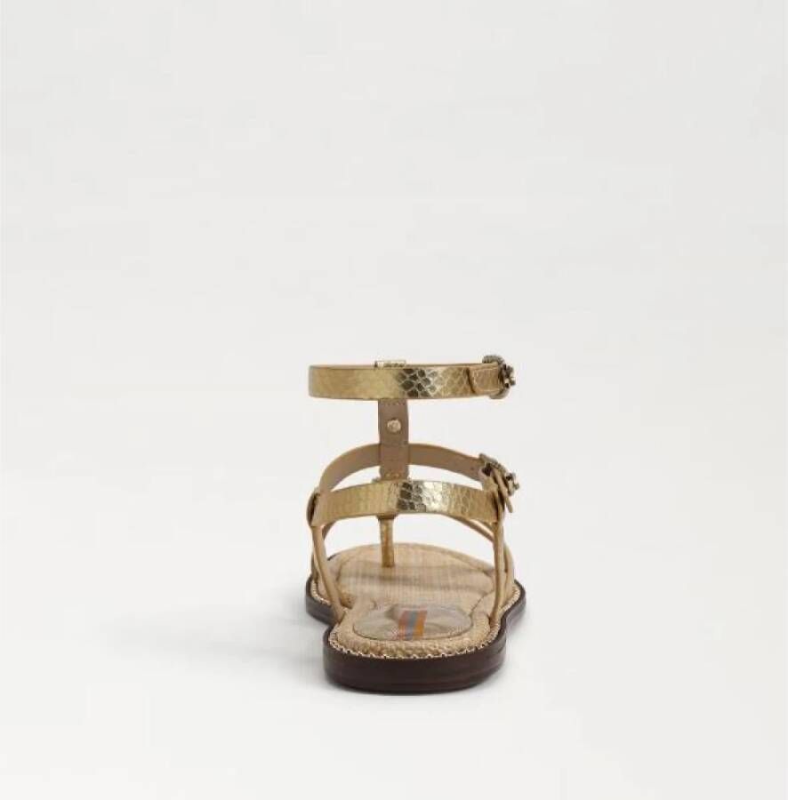 Sam Edelman Gouden Sandalen voor Vrouwen Yellow Dames