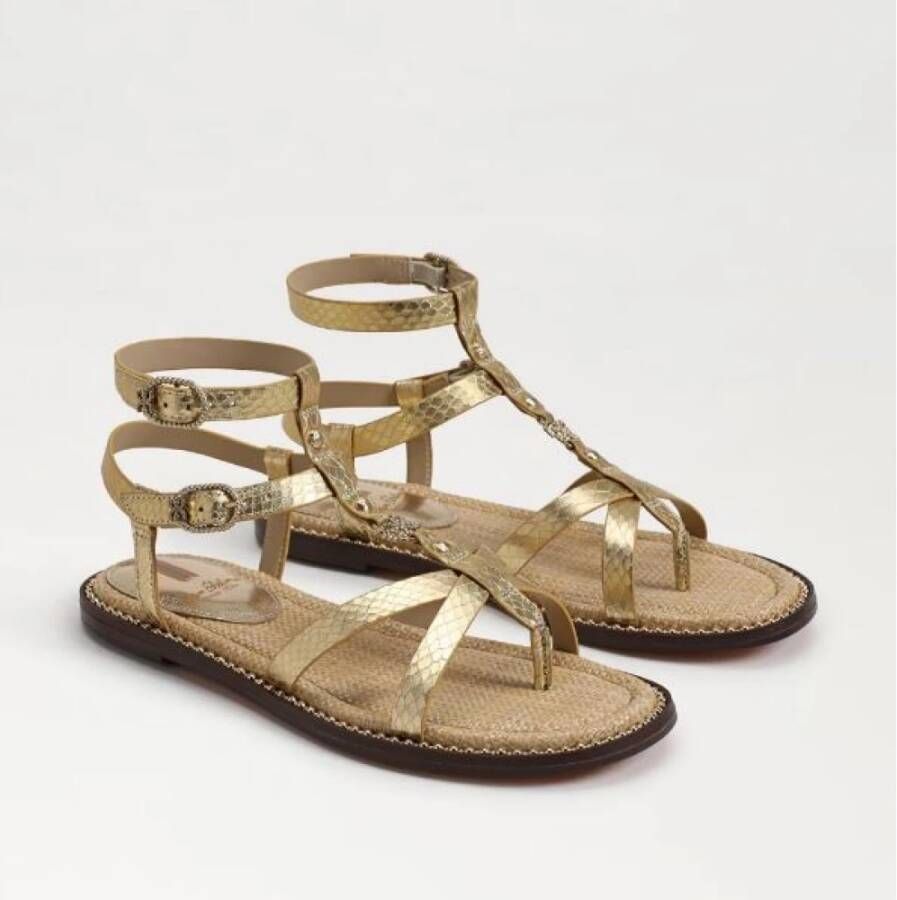 Sam Edelman Gouden Sandalen voor Vrouwen Yellow Dames